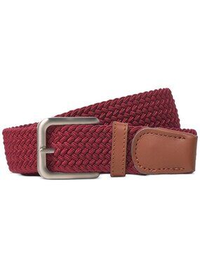 Jack & Jones Men's Jacspring Woven stylish Belt syrah Red Size 90